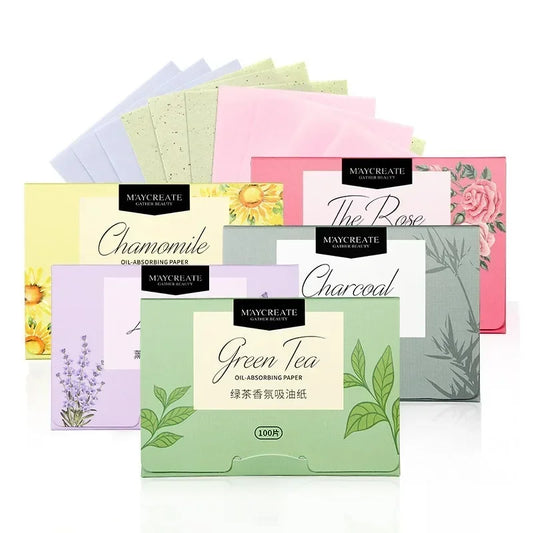 100 papiers matifiants absorbants – contrôle du sébum
