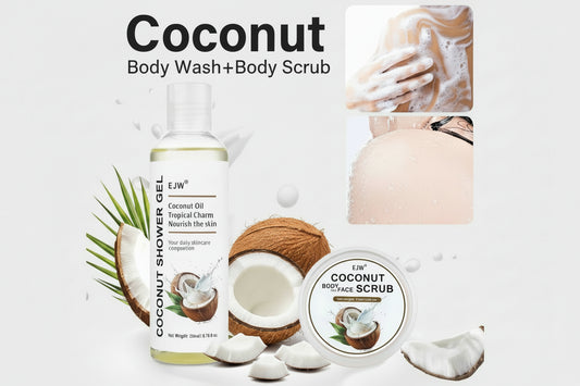 Gel Douche & Gommage Corporel à la Noix de Coco